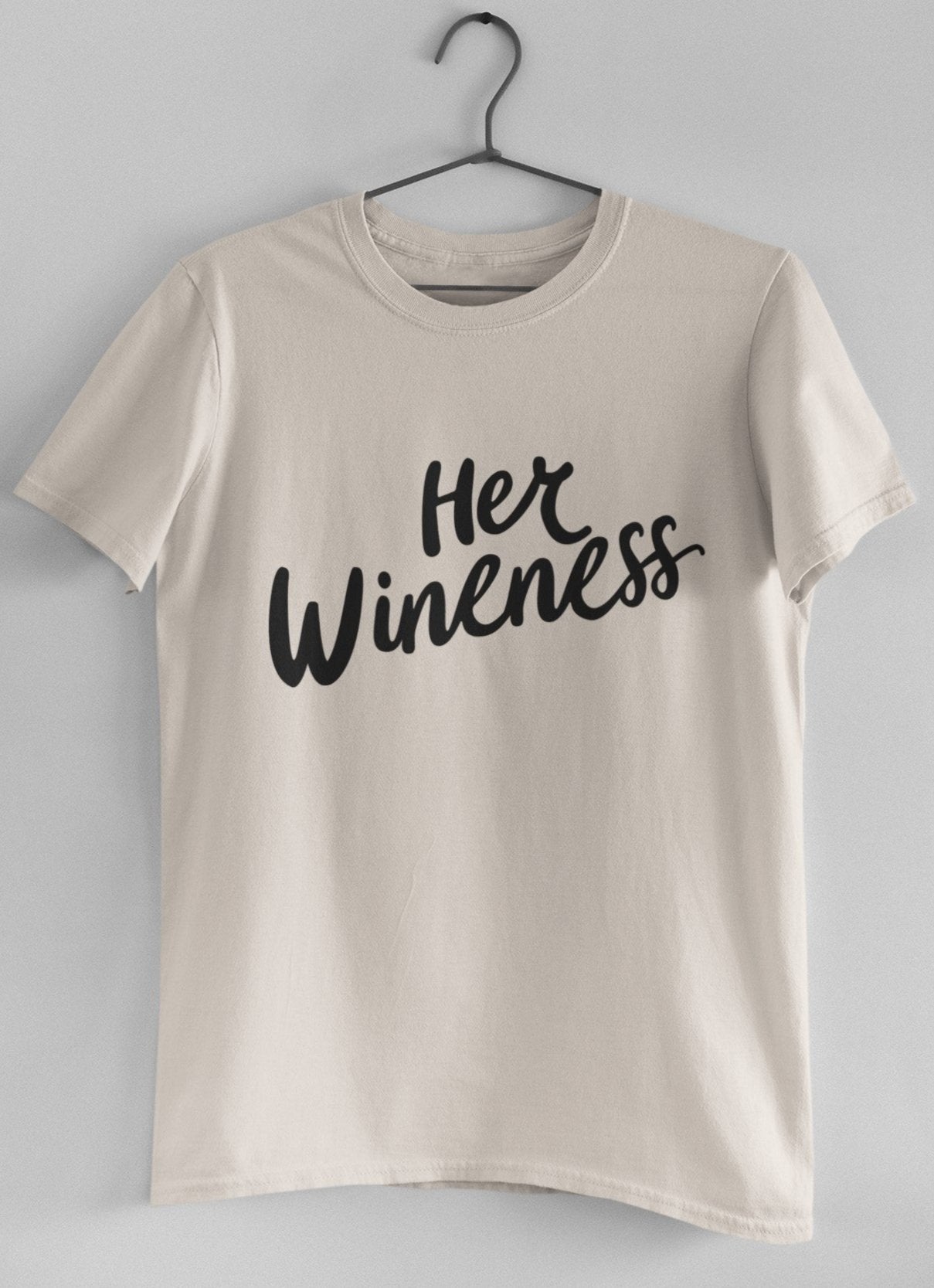 ladies funny wine shirts her wineness natural t